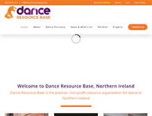Tablet Screenshot of danceresourcebase.org
